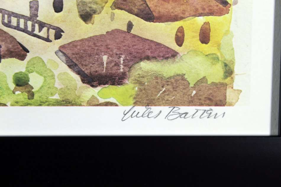 Walter Battiss - Nauplion - A stunning print! Signed by Giles Battis - Bid now!