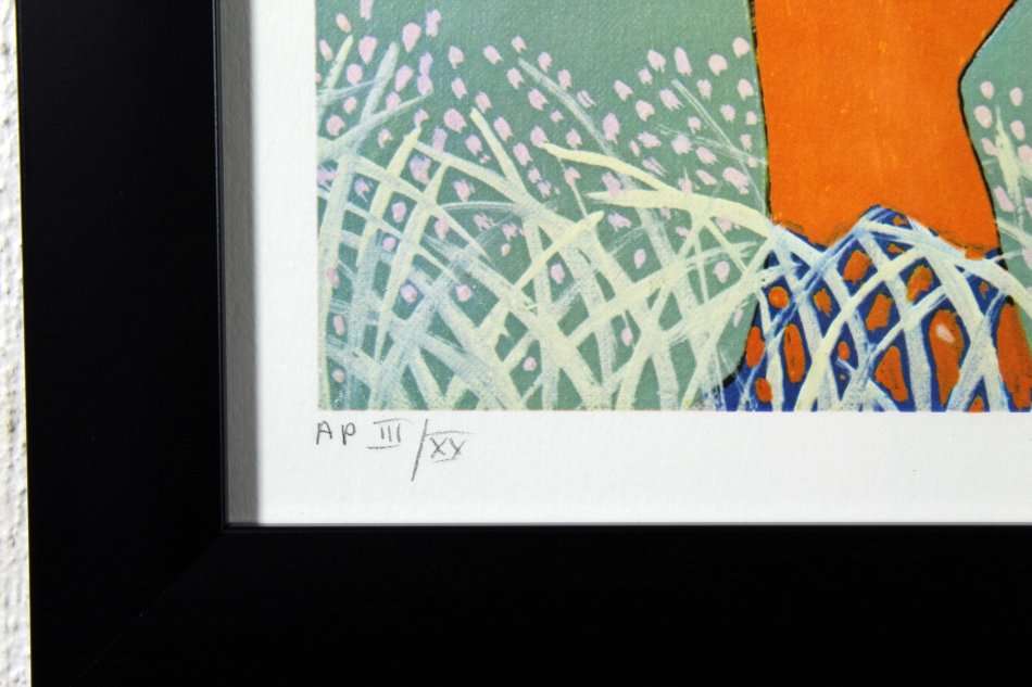 Walter Battiss - People who live in cave - Signed by Giles Battis