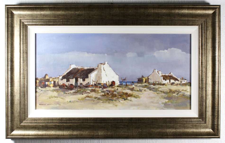 Charles van der Merwe - Fisherman's houses - Investment art! - Stunning! - Bid now!
