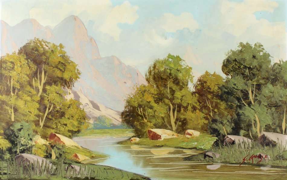 Gawie Cronje - Landscape - A beautiful piece of artwork! - Low price, act fast and bid now!