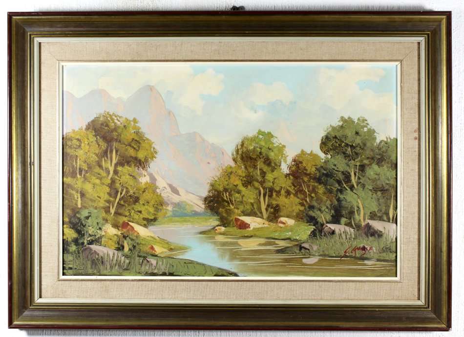 Gawie Cronje - Landscape - A beautiful piece of artwork! - Low price, act fast and bid now!