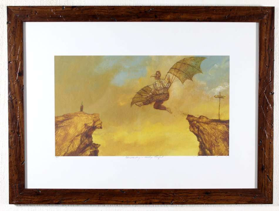 Simon Addy - Necessity- early flight - A beautiful limited edition print! - With COA - Bid now!