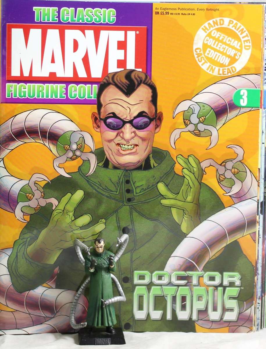 Classic Marvel Collection - Lead, hand painted figurine with book - Doctor Octopus - #3 - Bid Now!