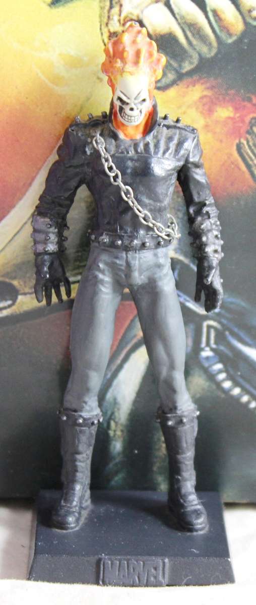 Classic Marvel Collection - Lead, hand painted figurine with book - Ghost Rider - #22 - Bid Now!