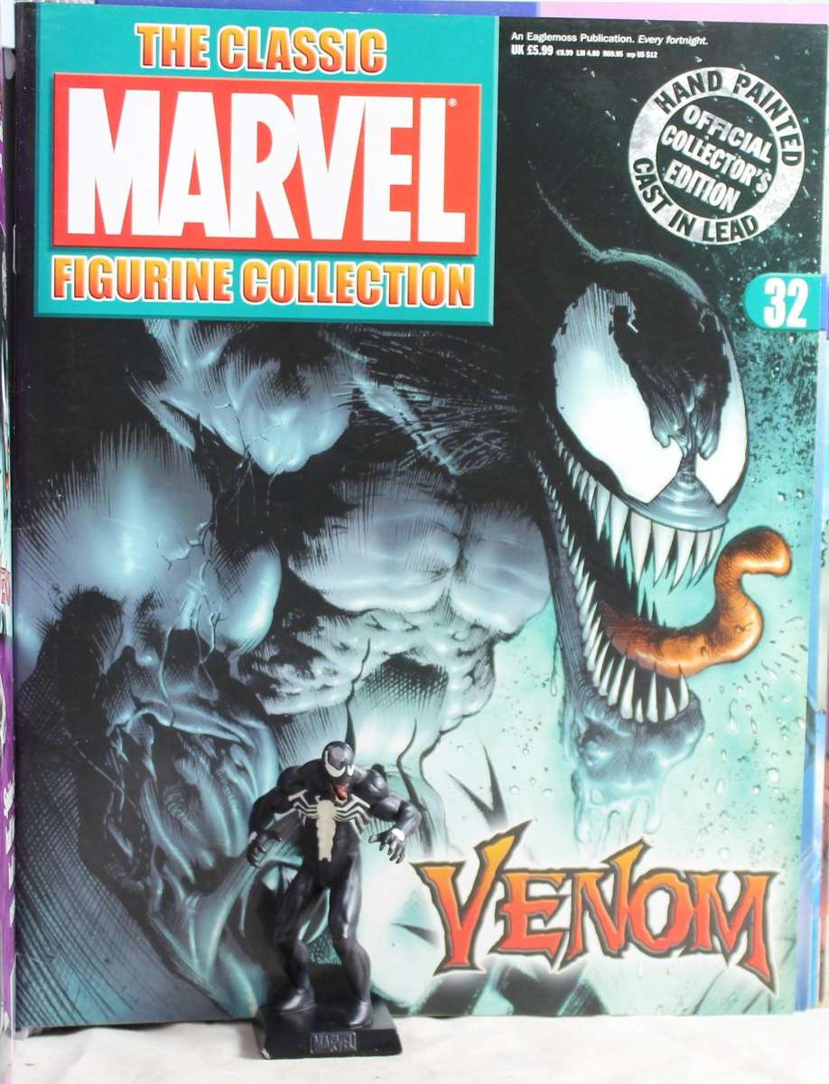 Classic Marvel Collection - Lead, hand painted figurine with book - Venom - #32