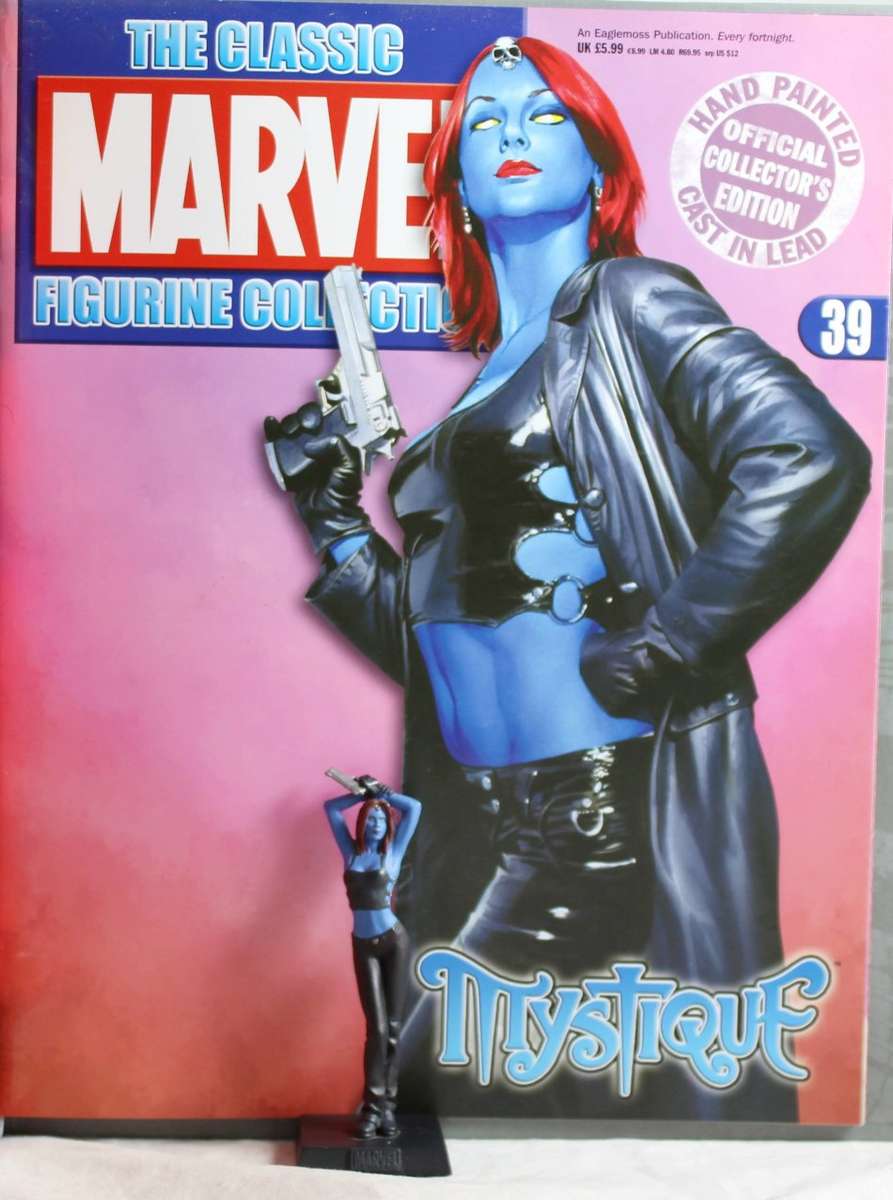 Classic Marvel Collection - Lead, hand painted figurine with book - Mystique - #39