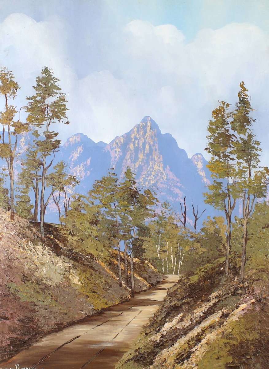 Helena Mommen - Dirt road in the mountains - A beautiful painting! -
