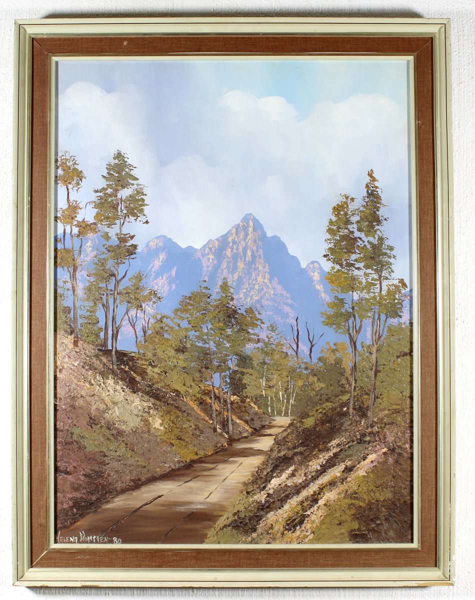 Helena Mommen - Dirt road in the mountains - A beautiful painting! -