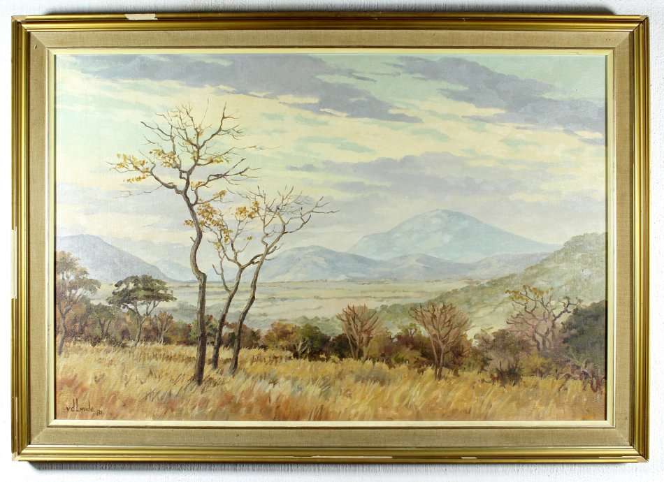 Van der Linde - Mount Darwin - A beautiful painting! -  Bid now!!