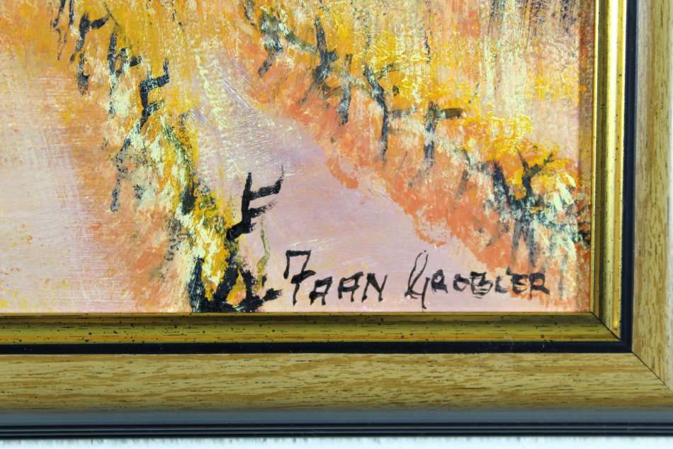 Faan Grobler - Winyards and farmstead - Magnificent investment art!! - Bid now!