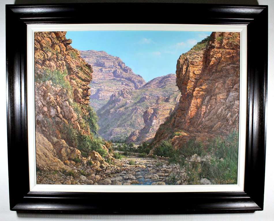 Casey van der Leek - Meiringspoort Klein Karoo - Magnificent investment art! Bid now! *Free courier!