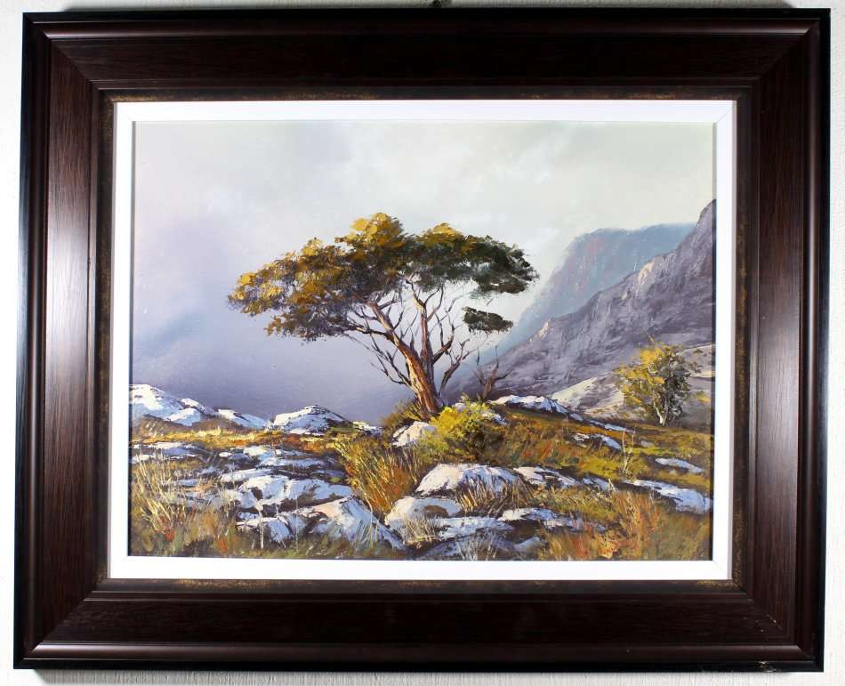 Stan Polson - Misty mountain landscape - Magnificent investment art! Bid now! *Free courier!