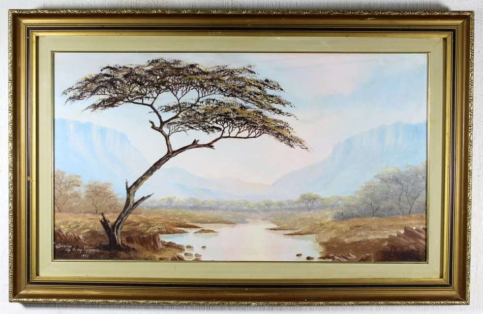 Stefan van N van Emmenis - Landscape - A beautiful oil painting! Bid now!