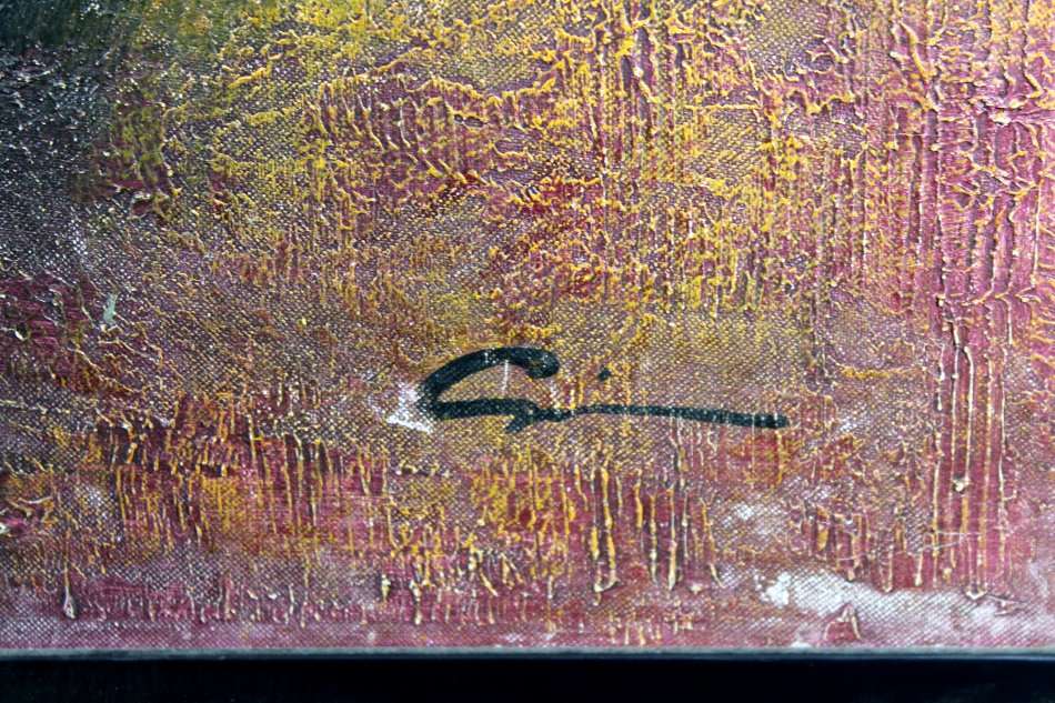 Abstract painting - Indistinctly signed