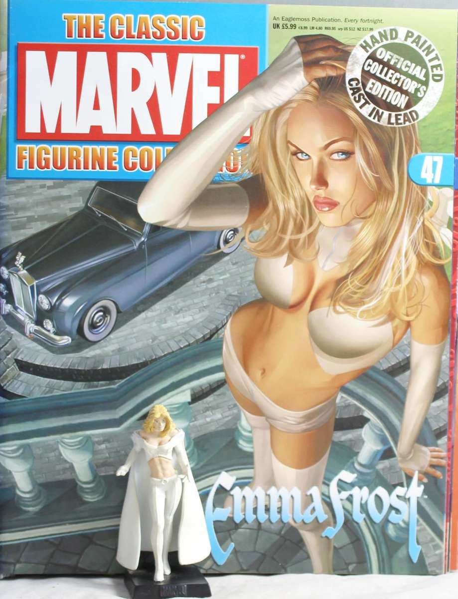 Classic Marvel Collection - Lead, hand painted figurine with book - Emma Frost - #47