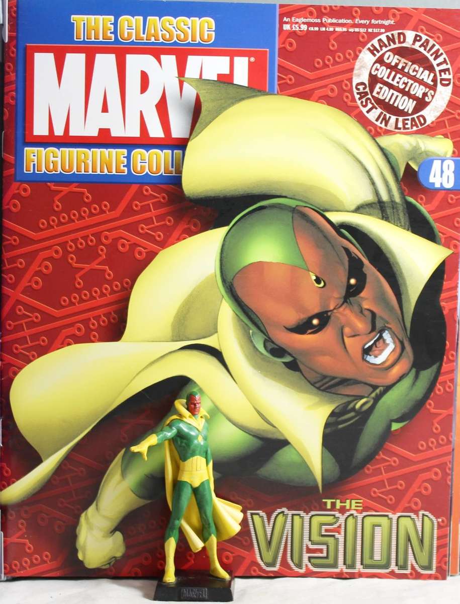 Classic Marvel Collection - Lead, hand painted figurine with book - The Vision - #48