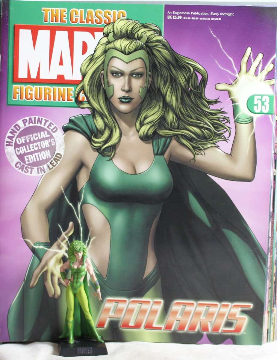 Classic Marvel Collection - Lead, hand painted figurine with book - Polaris - #53