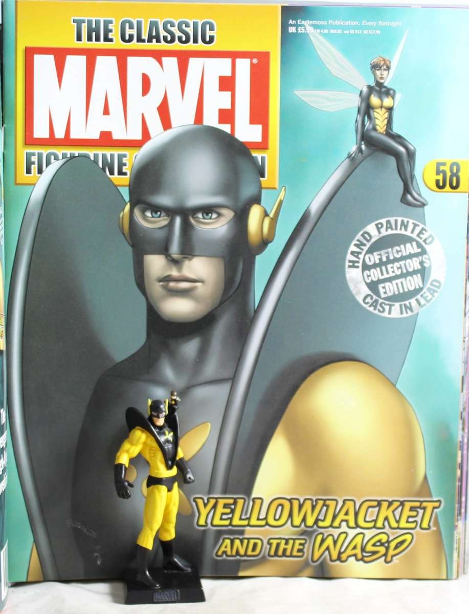 Classic Marvel Collection - Lead, hand painted figurine with book - Yellowjacket - #58