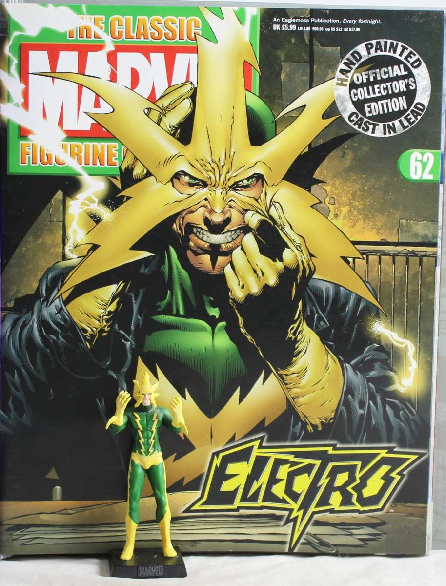 Classic Marvel Collection - Lead, hand painted figurine with book - Electro - #62