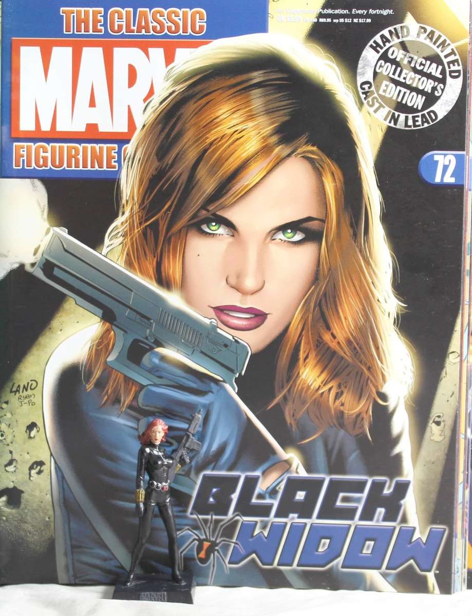 Classic Marvel Collection - Lead, hand painted figurine with book - Black Widow - #72
