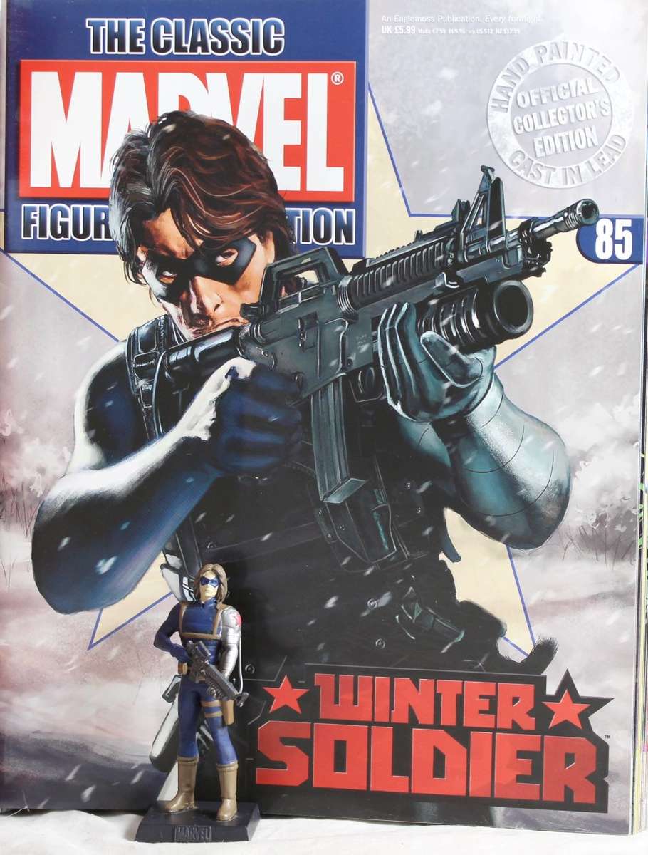 Classic Marvel Collection - Lead, hand painted figurine with book - Winter Soldier - #85