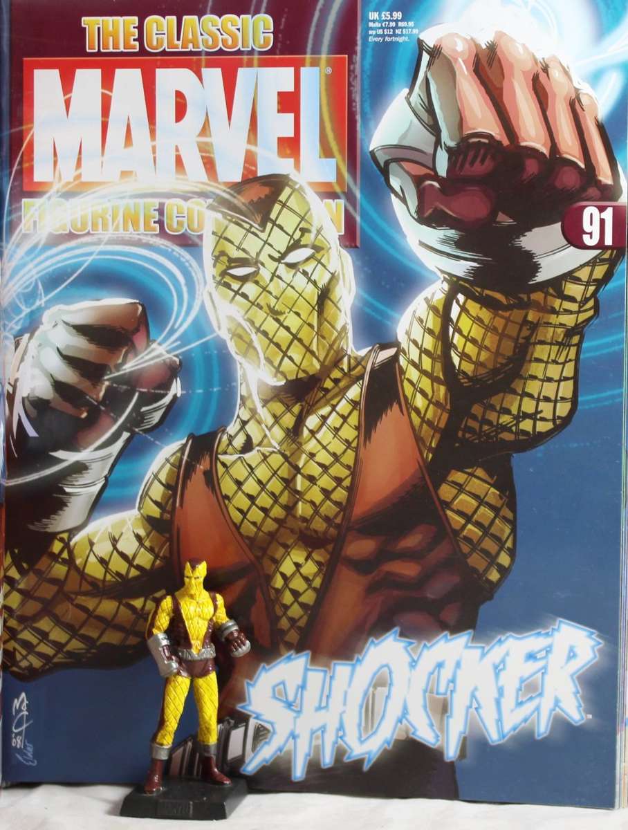 Classic Marvel Collection - Lead, hand painted figurine with book - Shocker - #91