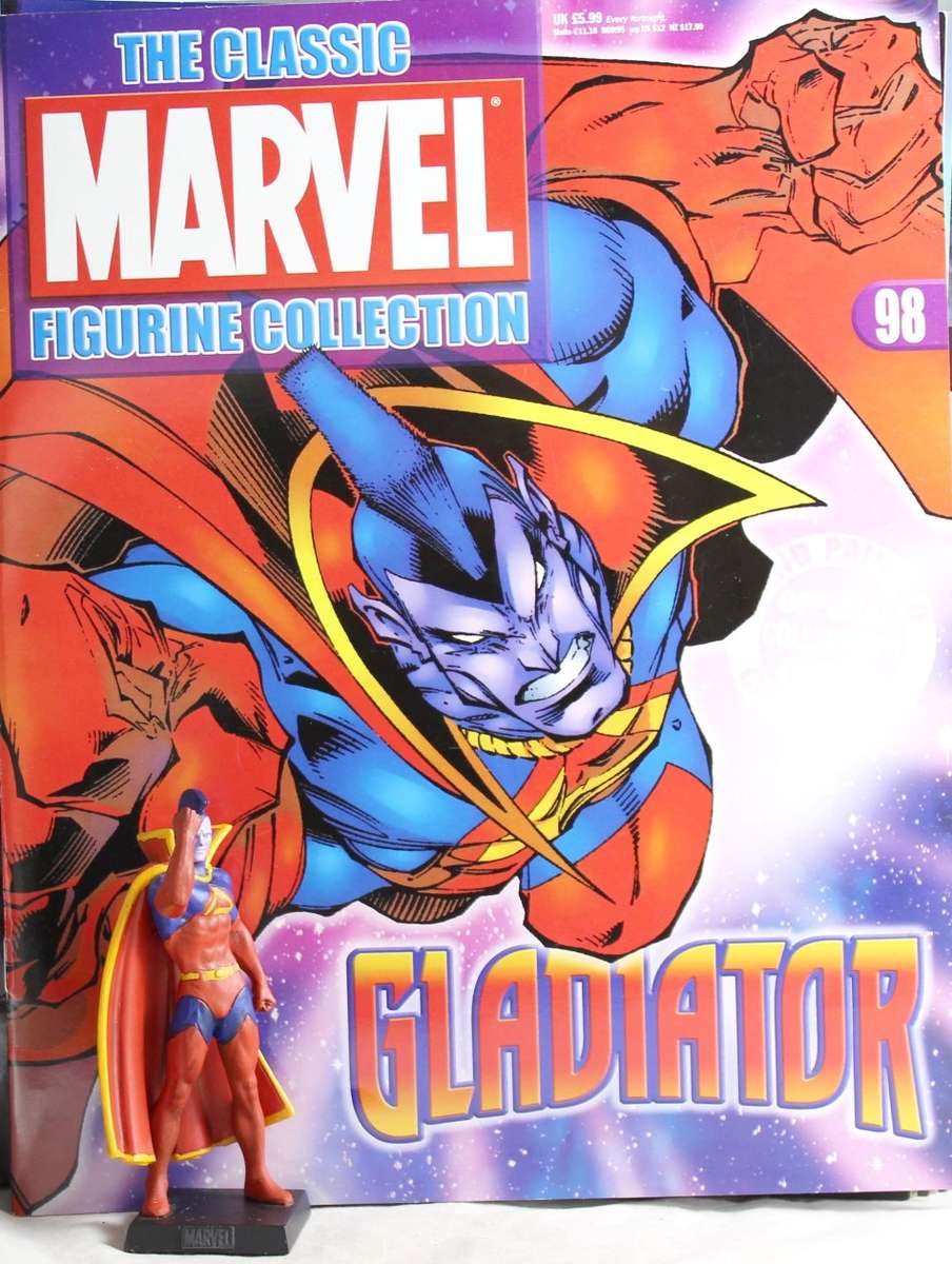 Classic Marvel Collection - Lead, hand painted figurine with book - Gladiator - #98