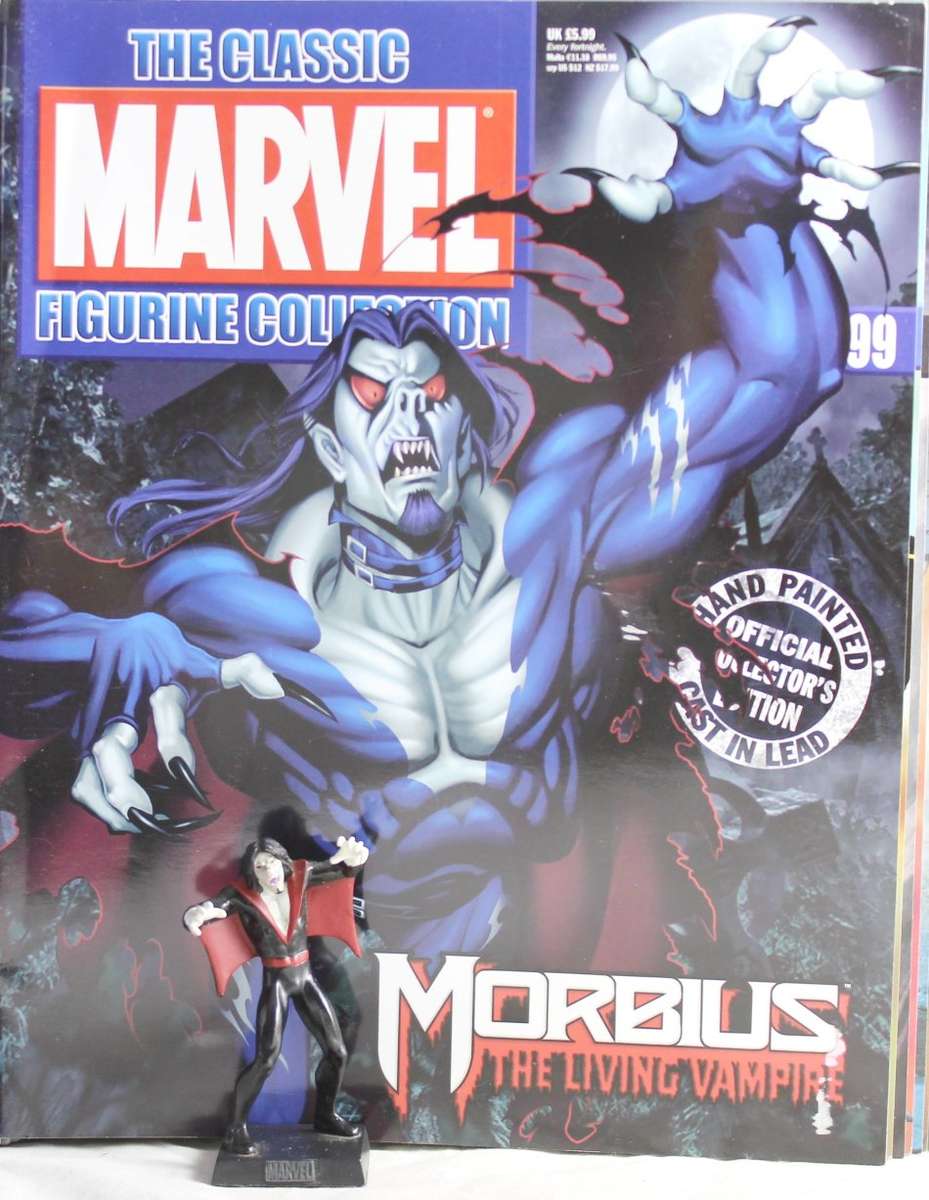 Classic Marvel Collection - Lead, hand painted figurine with book - Morbius,The Living vampire - #99