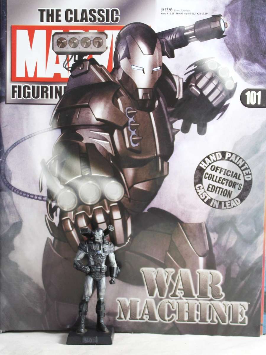 Classic Marvel Collection - Lead, hand painted figurine with book - War Machine - #101
