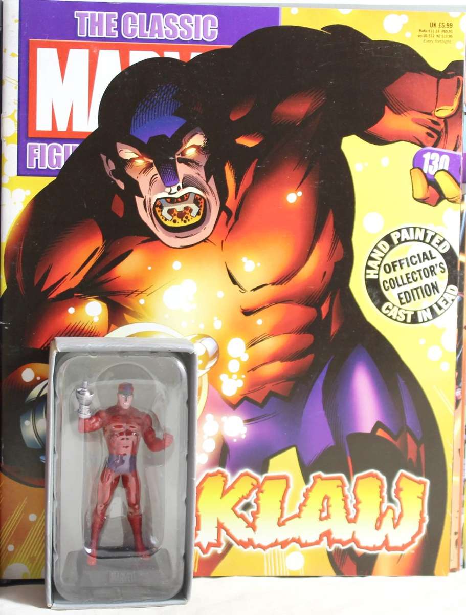 Classic Marvel Collection - Lead, hand painted figurine with book - Klaw - #130