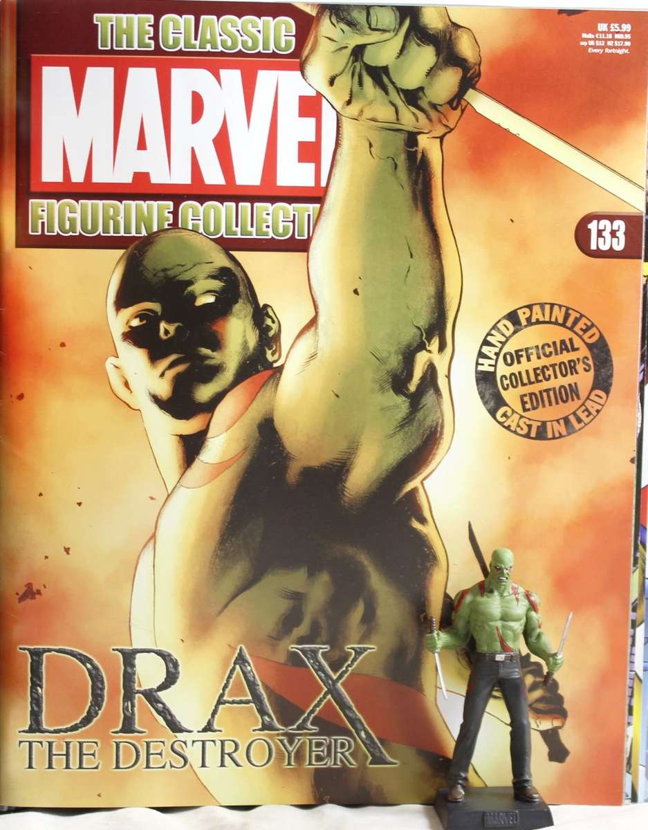 Classic Marvel Collection - Lead, hand painted figurine with book - Drax the Destroyer - #133