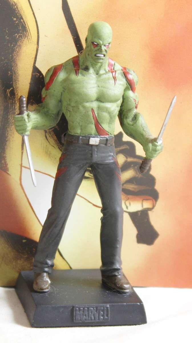 Classic Marvel Collection - Lead, hand painted figurine with book - Drax the Destroyer - #133
