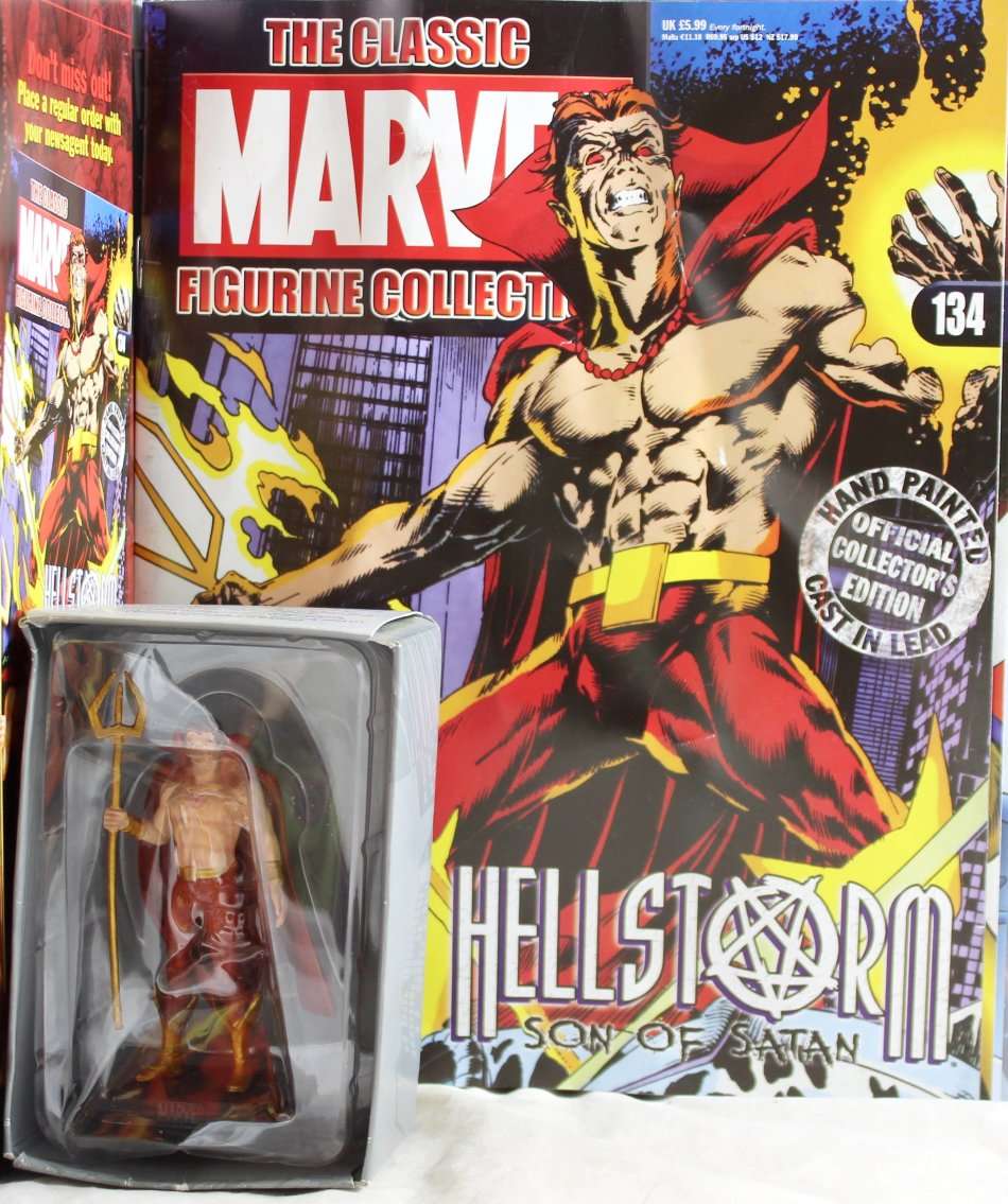 Classic Marvel Collection - Lead, hand painted figurine with book - Son of Satan - #134