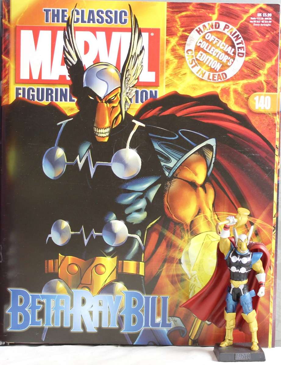 Classic Marvel Collection - Lead, hand painted figurine with book - Beta Ray Bill - #140