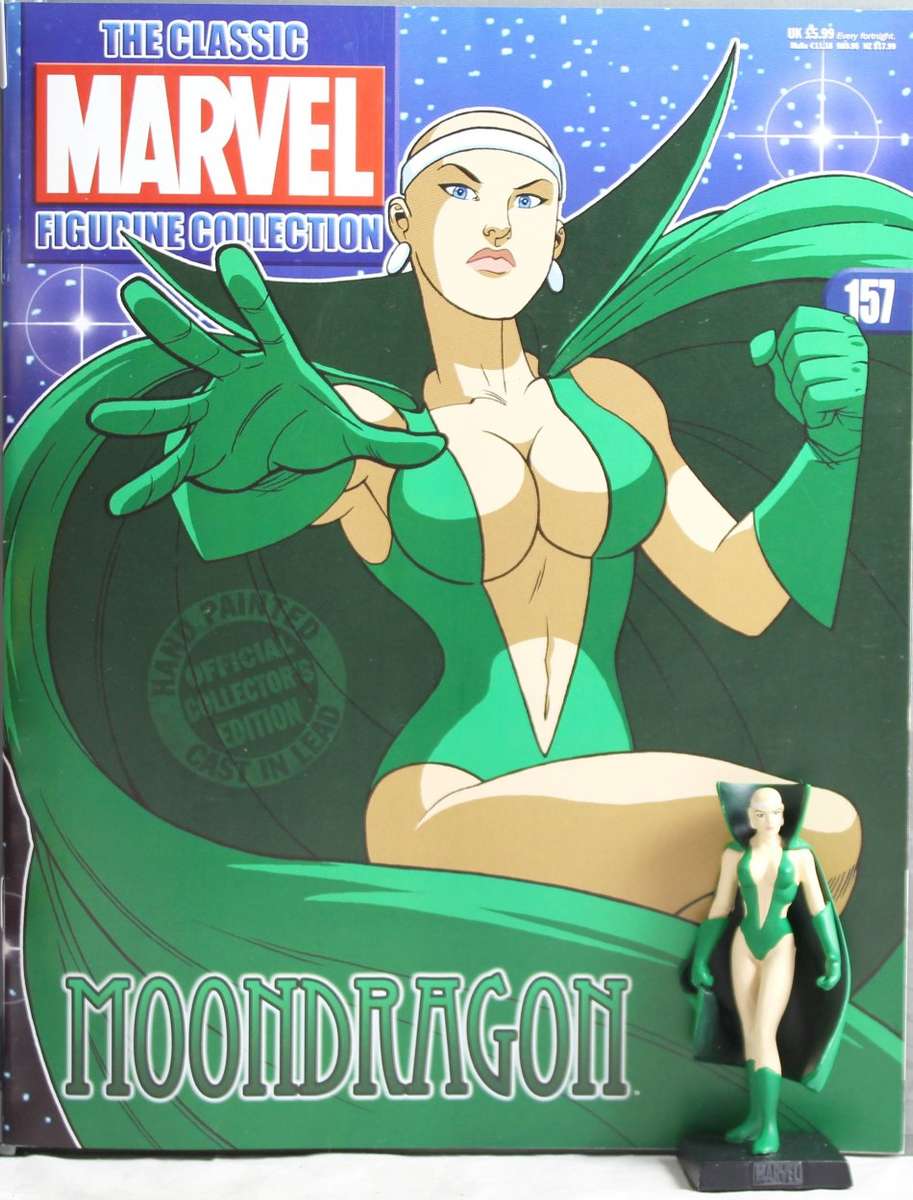 Classic Marvel Collection - Lead, hand painted figurine with book - Moondragon - #157