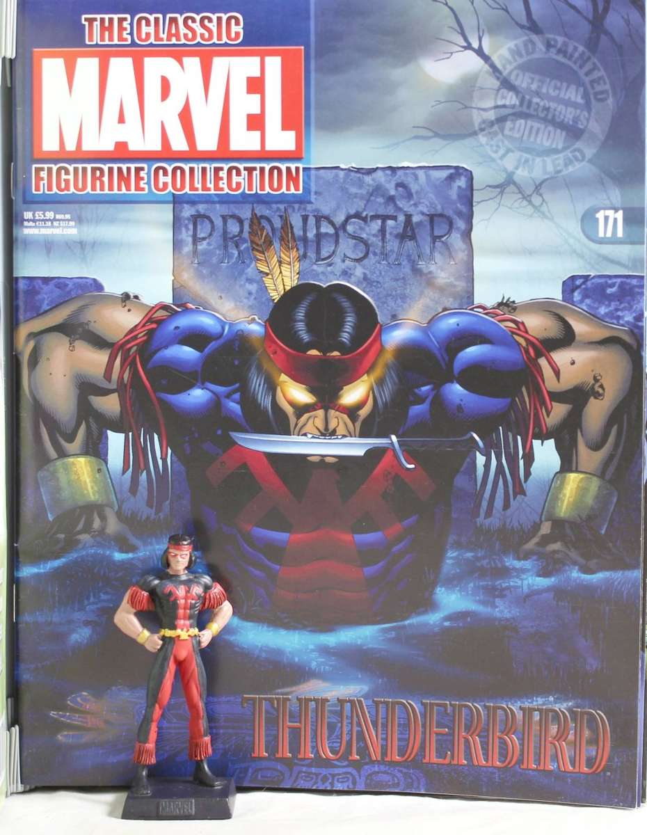 Classic Marvel Collection - Lead, hand painted figurine with book - Thunderbird - #171