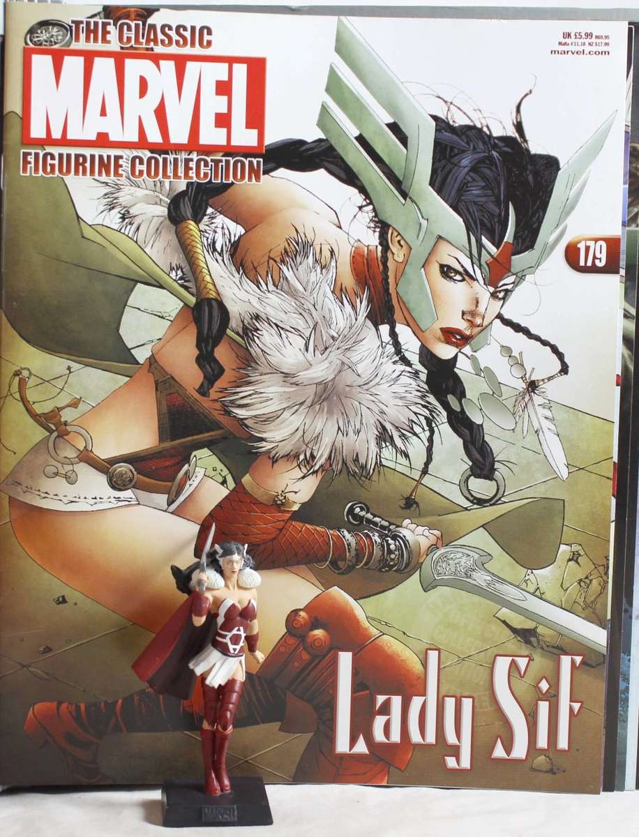 Classic Marvel Collection - Lead, hand painted figurine with book - Lady Sif - #179