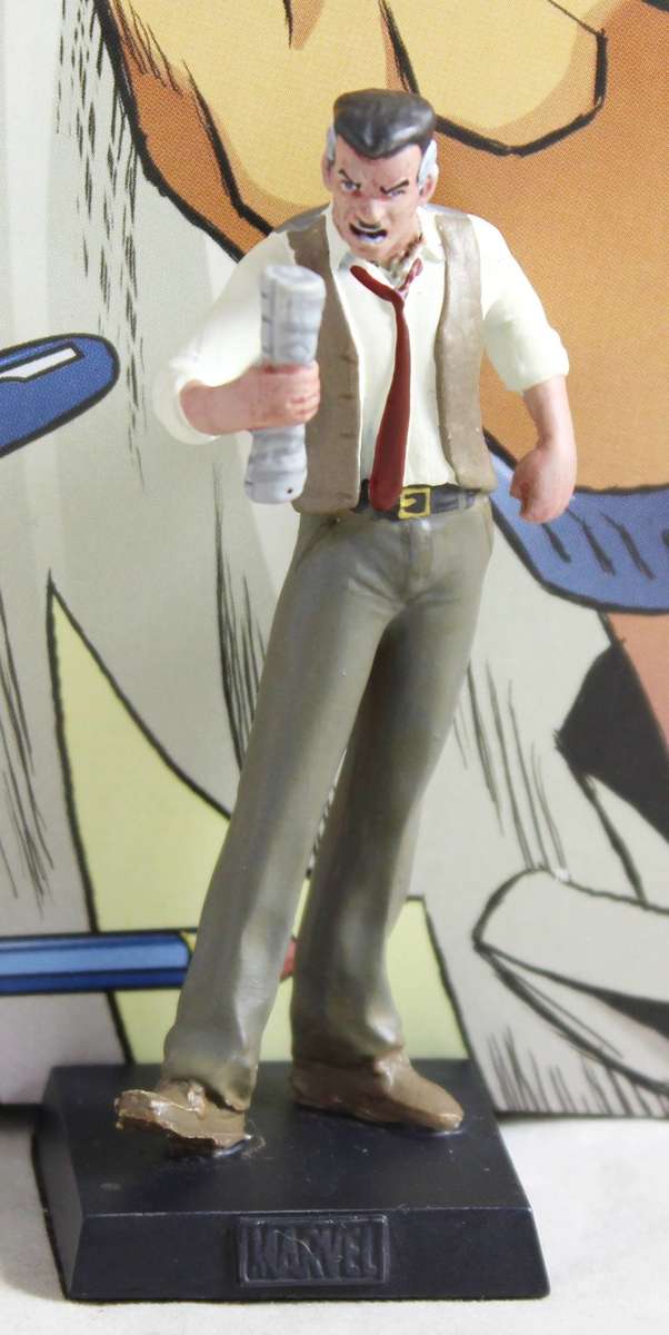 Classic Marvel Collection - Lead, hand painted figurine with book - J.Jonah Jameson - #180