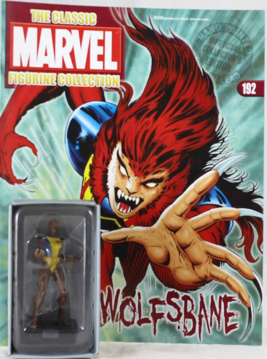 Classic Marvel Collection - Lead, hand painted figurine with book - Wolfsbane - #192