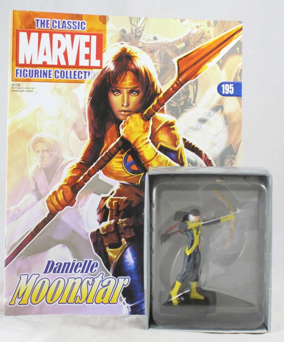 Classic Marvel Collection - Lead, hand painted figurine with book - Danielle Moonstar - #195