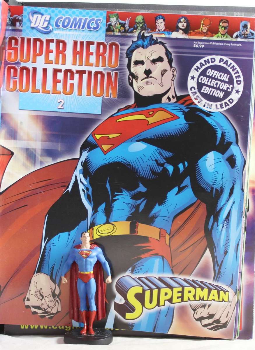 DC Comics - Lead, hand painted figurine with book - Superman - #2 - Bid Now!