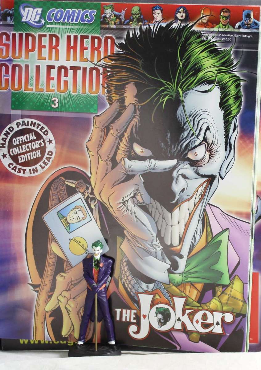 DC Comics - Lead, hand painted figurine with book - The Joker - #3 - Bid Now!