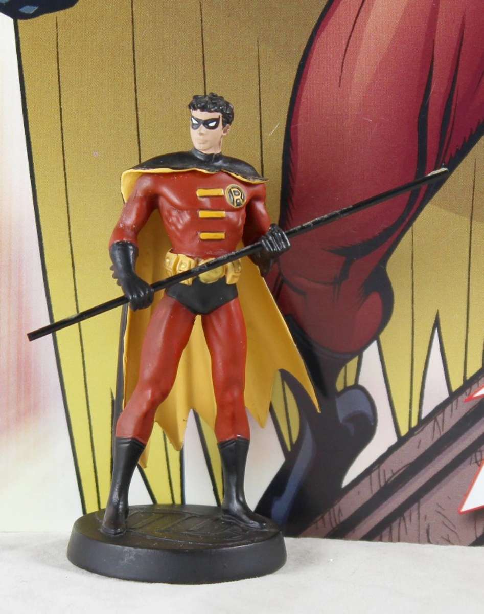 DC Comics - Lead, hand painted figurine with book - Robin - #6 - Bid Now!