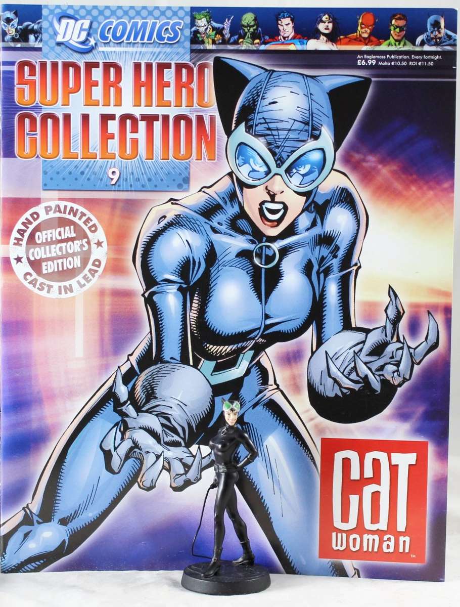 DC Comics - Lead, hand painted figurine with book - Catwoman - #9 - Bid Now!