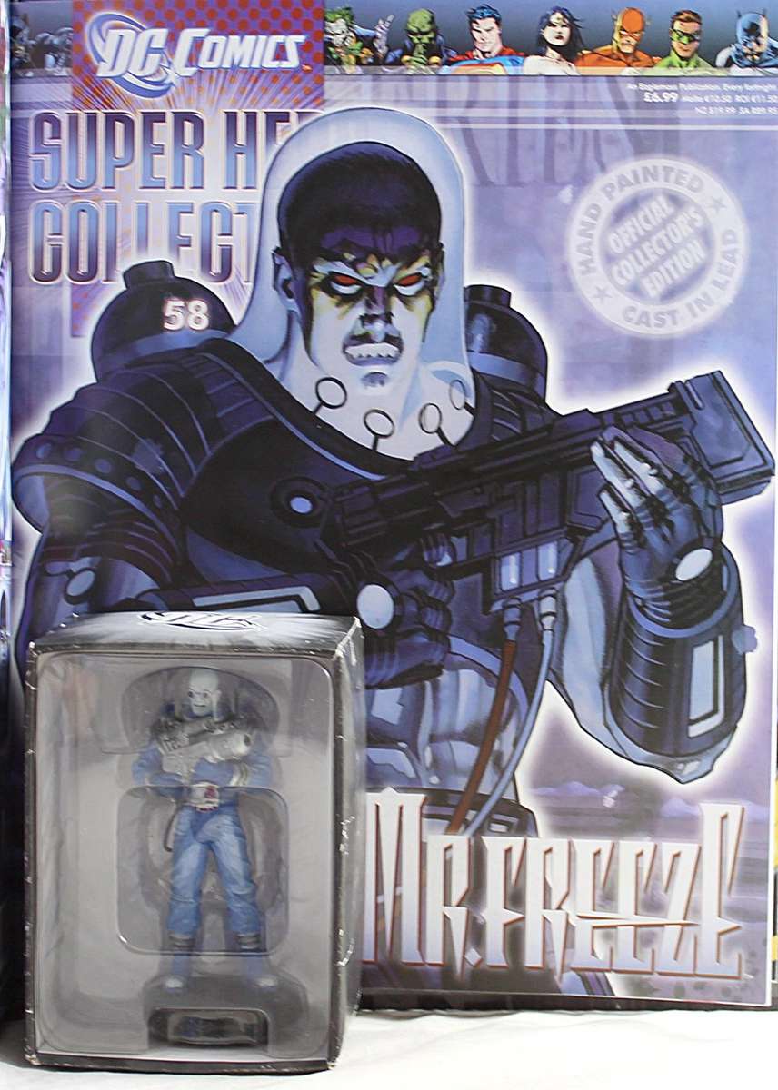 DC Comics - Lead, hand painted figurine with book - Mr.Freeze - #58 - Bid Now!