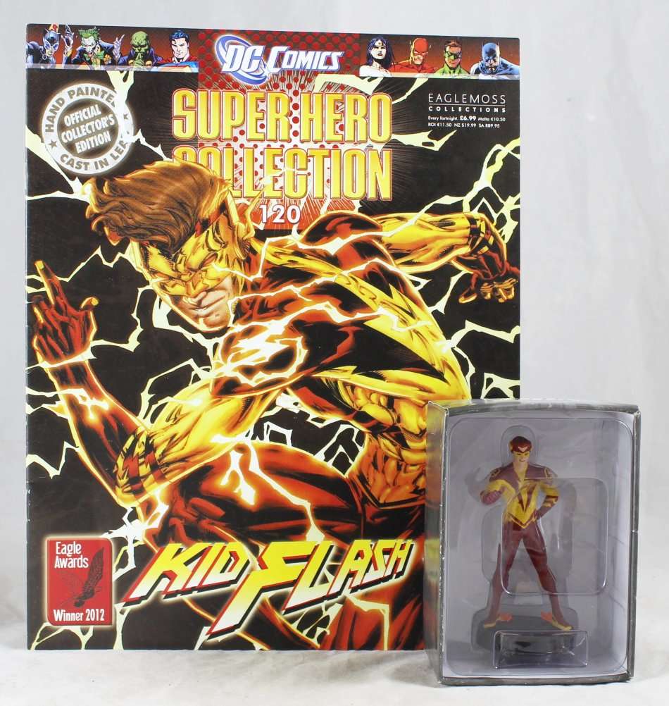 DC Comics - Lead, hand painted figurine with book - Kid Flash -  #120 - Bid Now!