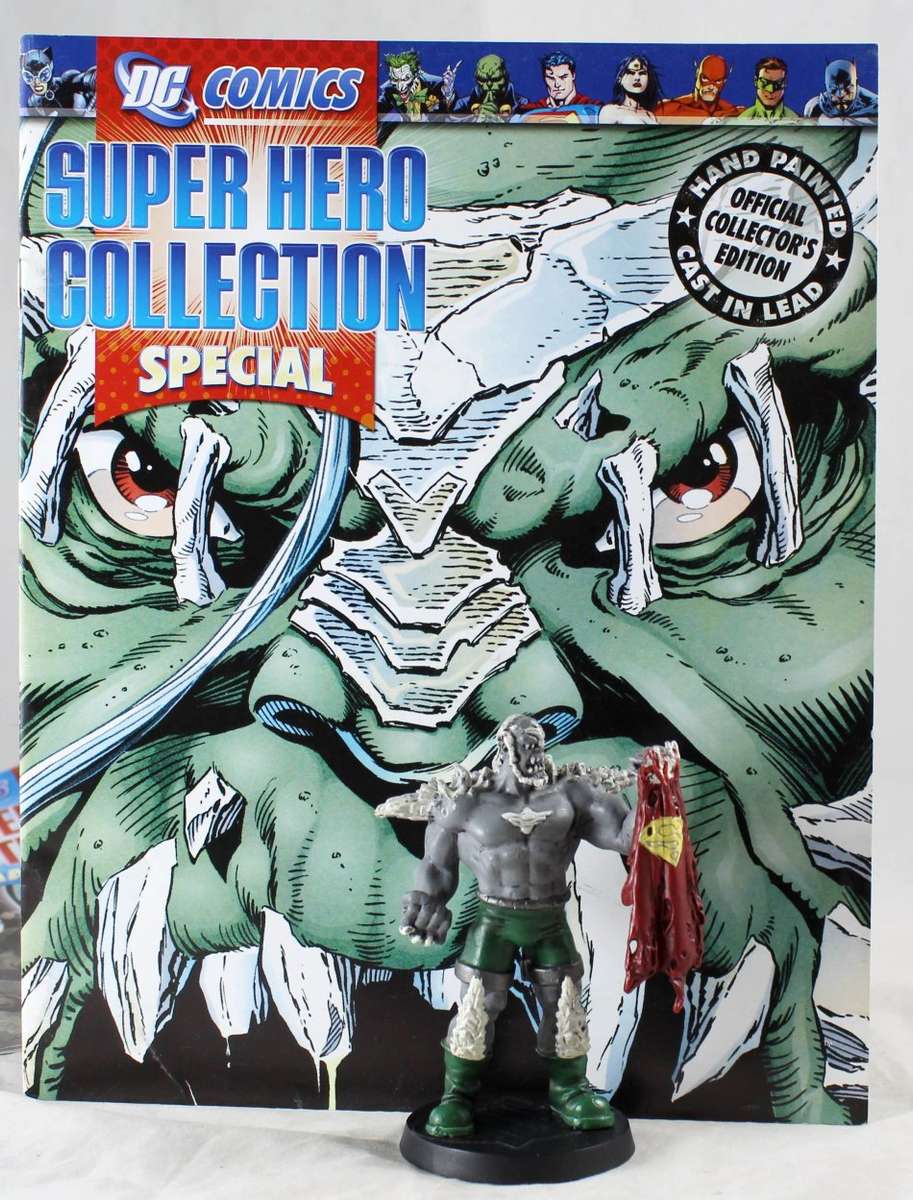 DC Comics - Lead, hand painted figurine with book - Doomsday -  Special Issue #2 - Bid Now!