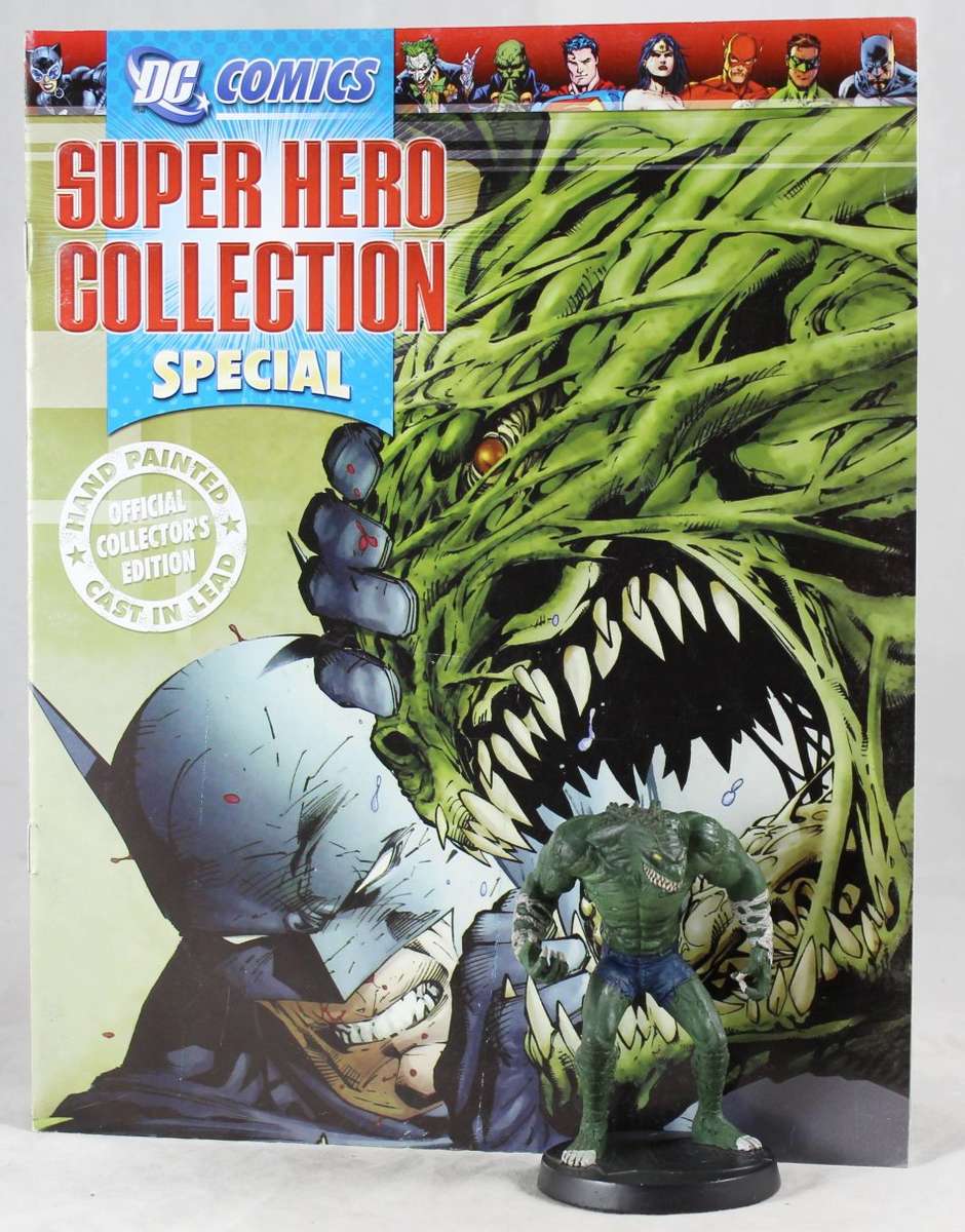 DC Comics - Lead, hand painted figurine with book - Killer Croc -  Special Issue #4 - Bid Now!