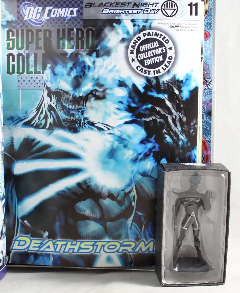 DC Blackest Night/Brightest Day - Lead, hand painted figurine with book - Deathstorm - #11