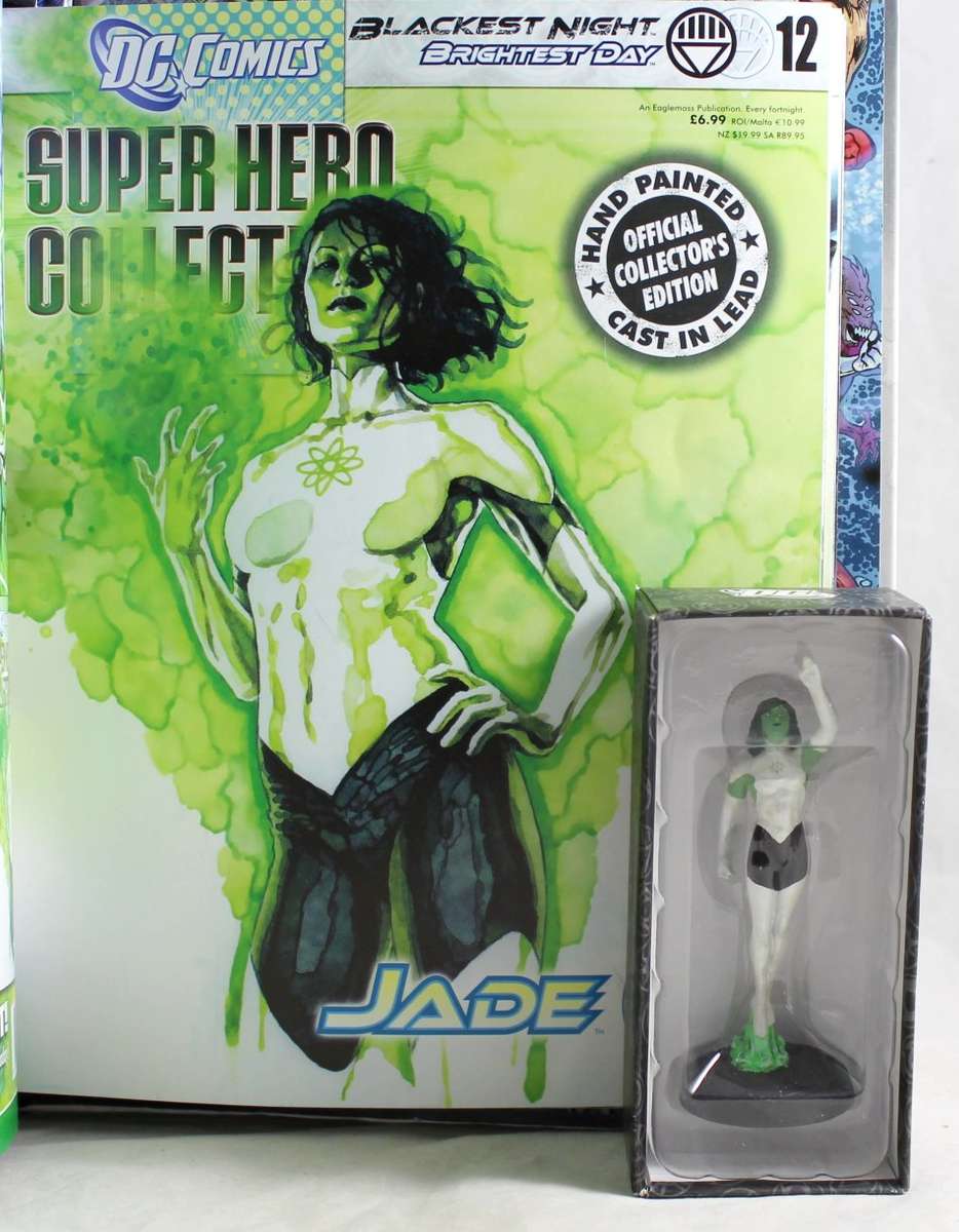 DC Blackest Night/Brightest Day - Lead, hand painted figurine with book - Jade - #12